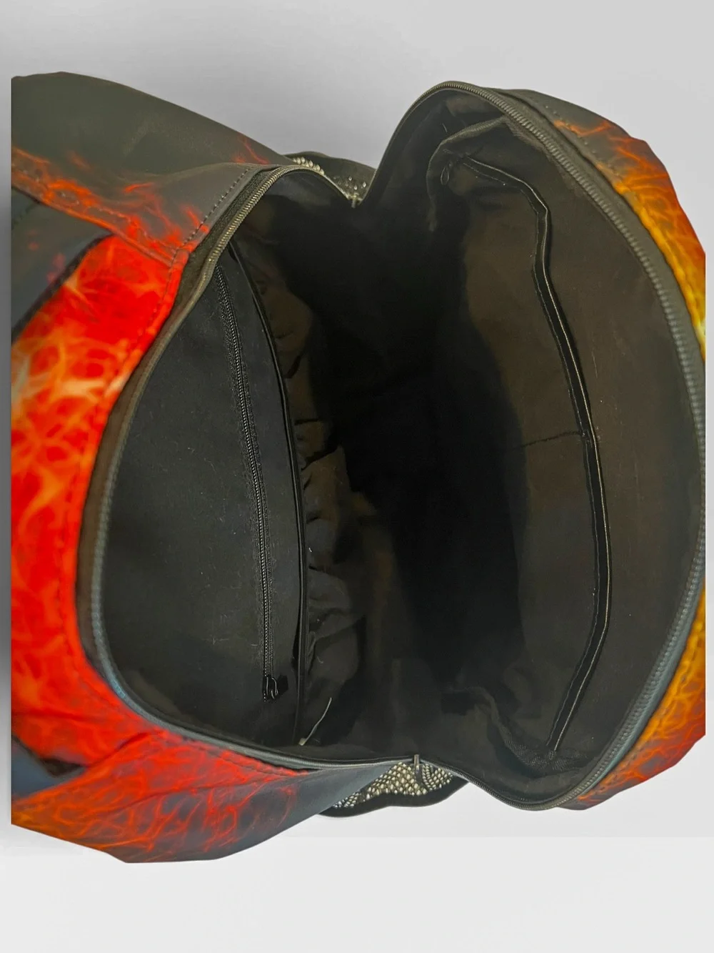 Multicolor Eagle Graphic Backpack - Vibrant Lightning Design